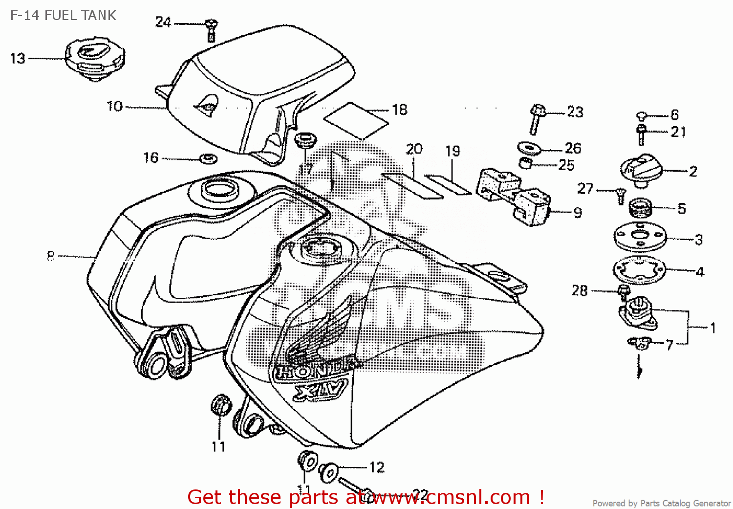 tank-set-fuel-for-xlv750r-1983-d-order-at-cmsnl