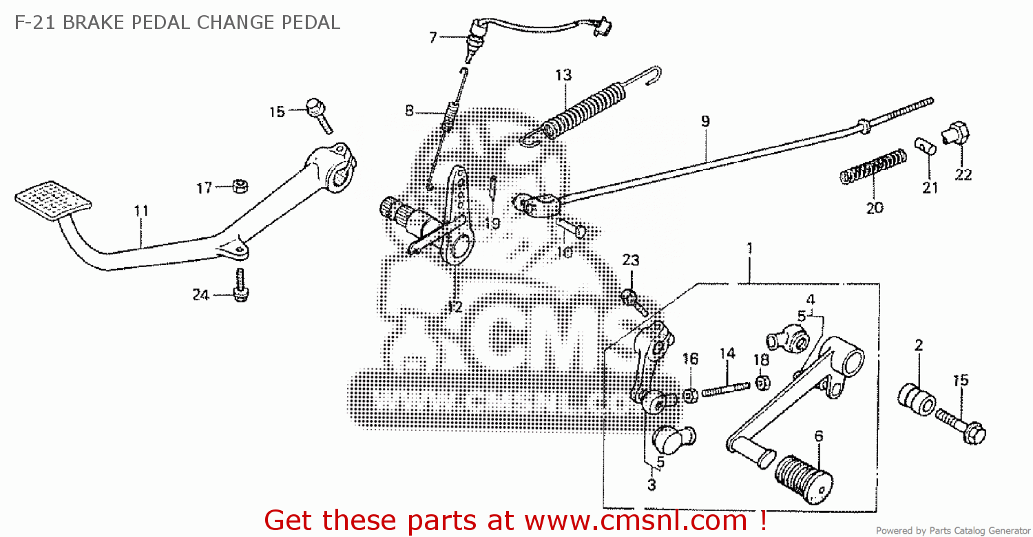 Honda PEDAL,GEAR CHANGE 24700MB0700 Honda PEDAL,GEAR CHANGE 24700MB0700
