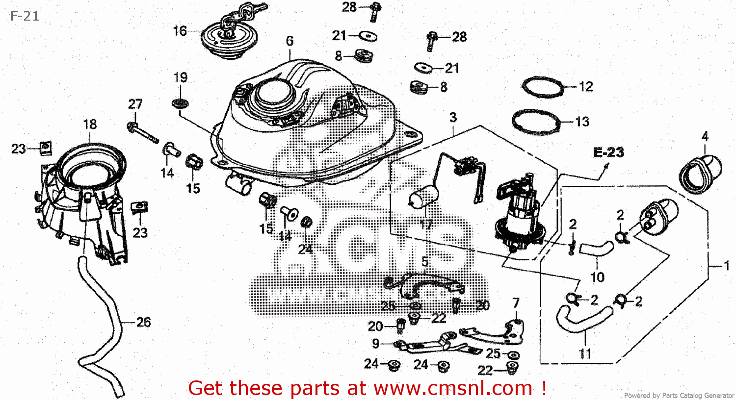 17510K26900: Tank Comp,fuel Honda - buy the 17510-K26-900 at CMSNL