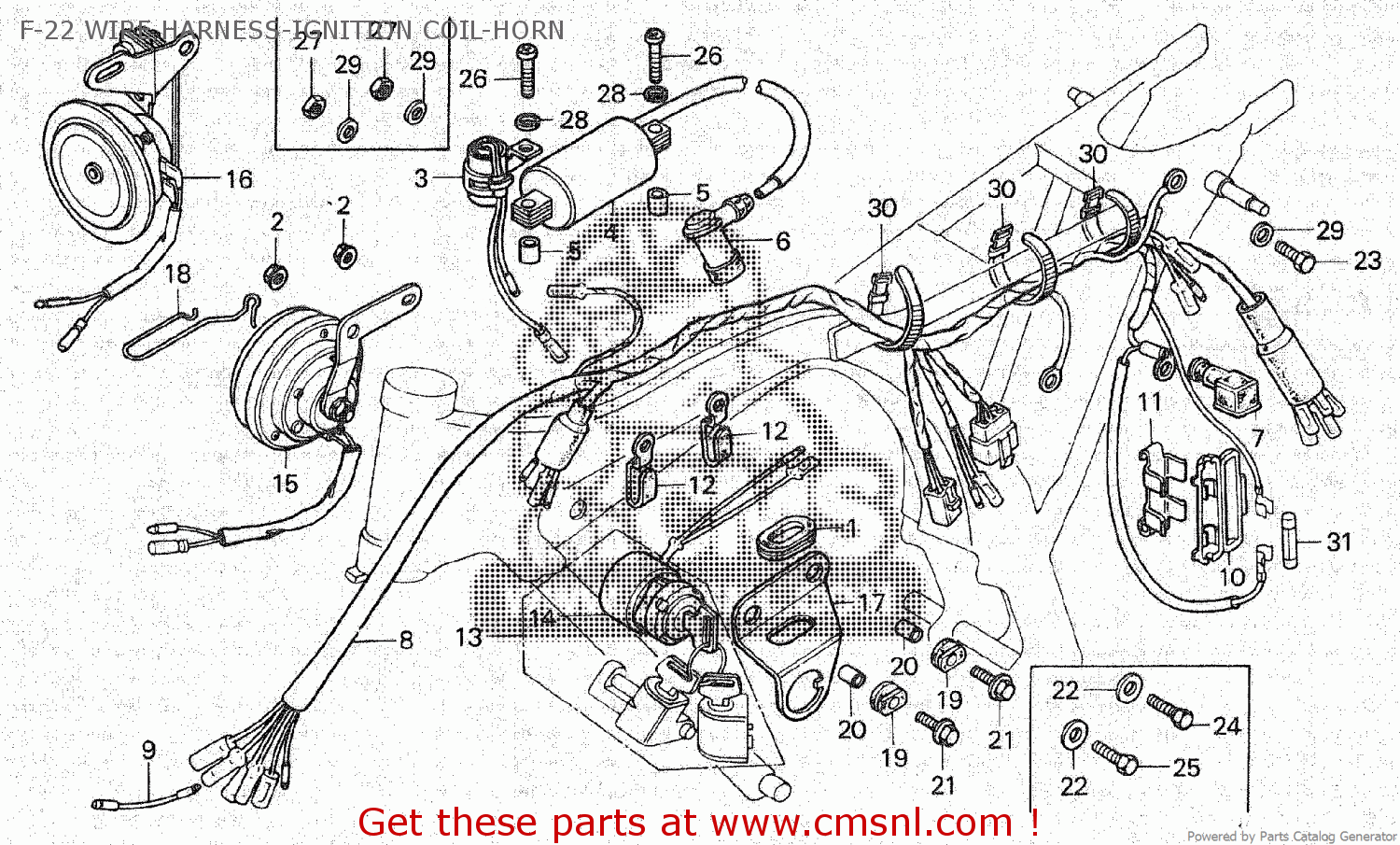 SUB CORD for CB125J - order at CMSNL