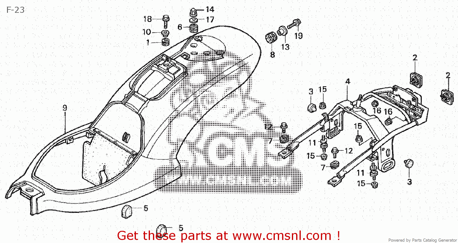 80120MR1610ZG: Cowl Comp.,r*nh1* Honda - buy the 80120-MR1-610ZG at CMSNL