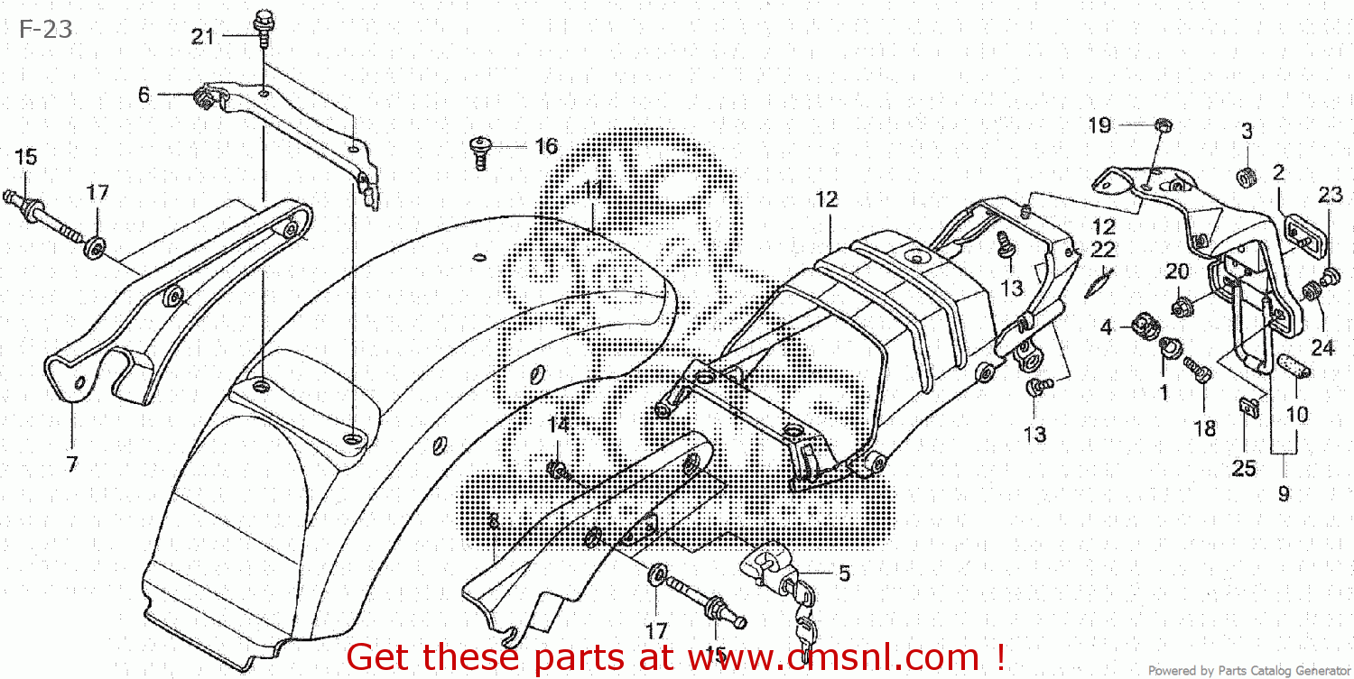 Honda RAIL COMP,R GRAB 77330MCL000 Honda RAIL COMP,R GRAB 77330MCL000