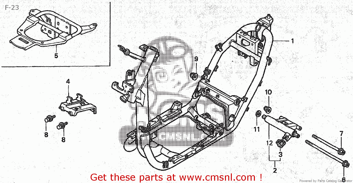 50100GBL750 Frame Body Comp Honda buy the 50100GBL750 at CMSNL