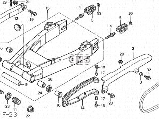 (52200-MAZ-750) SWINGARM SUB ASSY (52200-MAZ-750) SWINGARM SUB ASSY