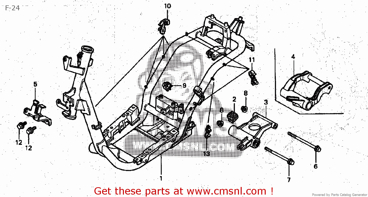 50100GCW700 Frame Body Comp. Honda buy the 50100GCW700 at CMSNL