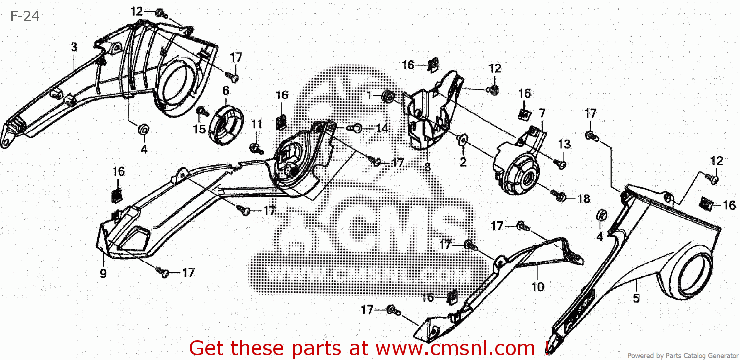 Honda GARNISH,R*NH364M* 83545K26900ZA Honda GARNISH,R*NH364M* 83545K26900ZA