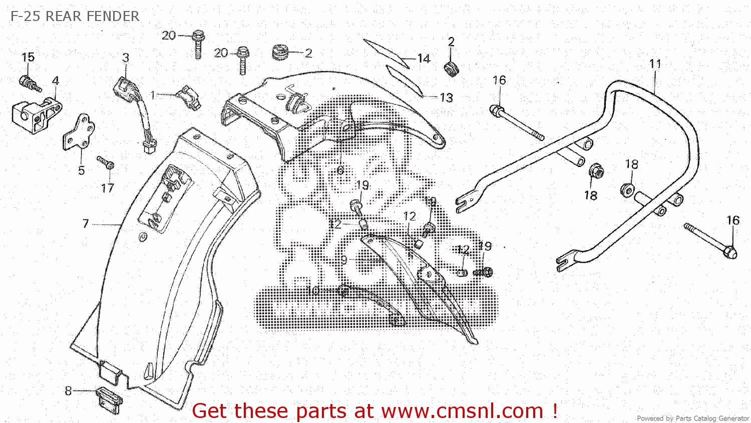 Honda STAY,MUDGUARD 80122449610 Honda STAY,MUDGUARD 80122449610