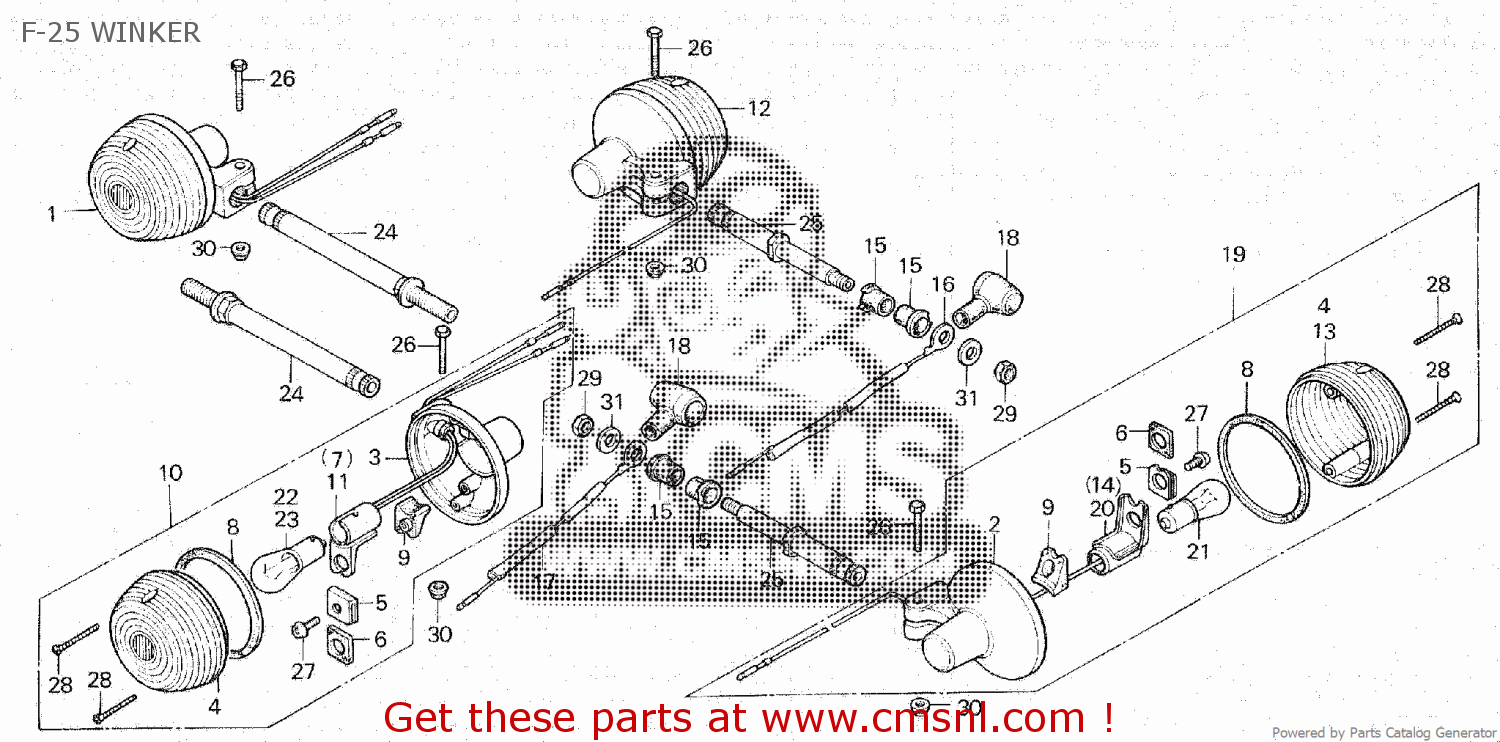 Honda SOCKET COMP., R.WINKER 33605413601 Honda SOCKET COMP., R.WINKER 33605413601