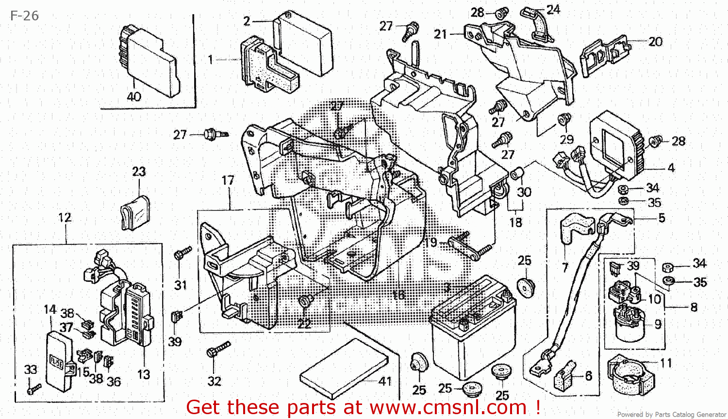 38200MBS003: Box Assy Fuse Honda - buy the 38200-MBS-003 at CMSNL