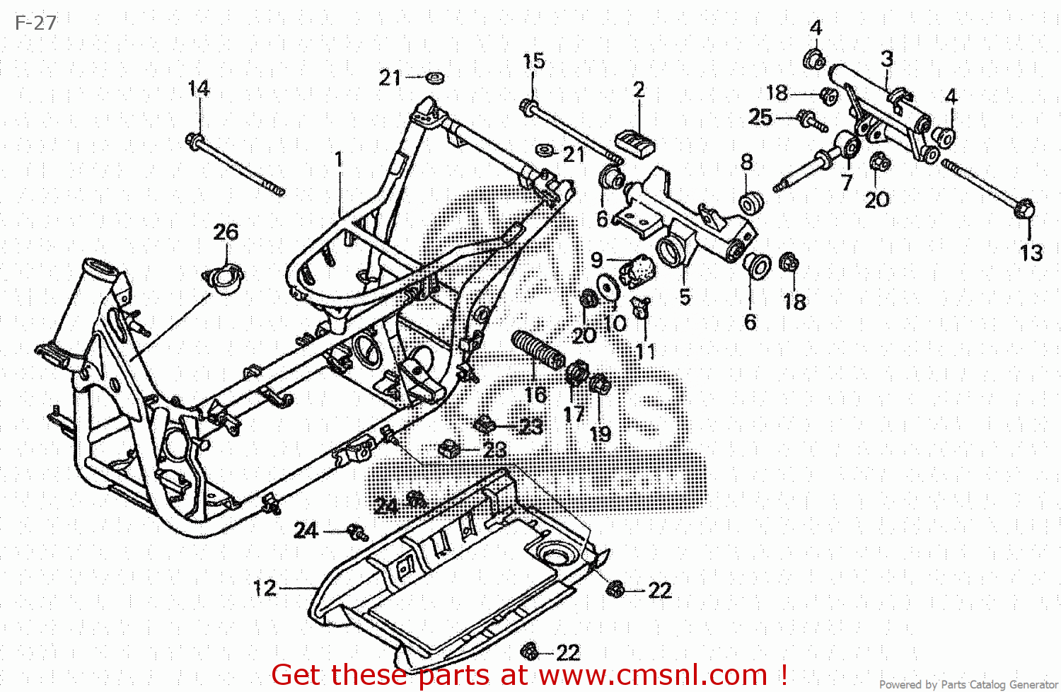 50100KFR705 Frame Body Comp. Honda buy the 50100KFR705 at CMSNL