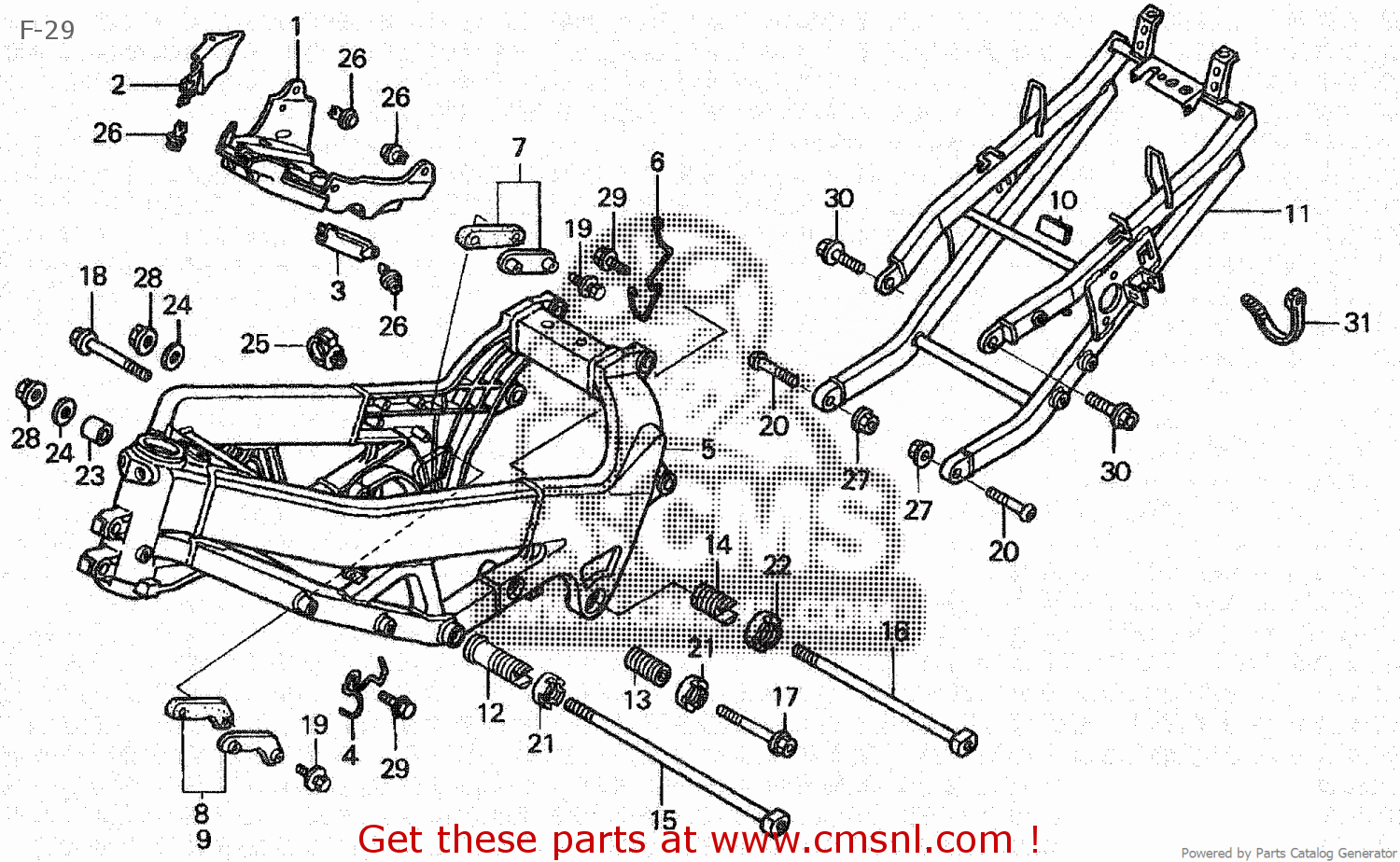 50100MBBJ60 Frame Body Comp Honda buy the 50100MBBJ60 at CMSNL