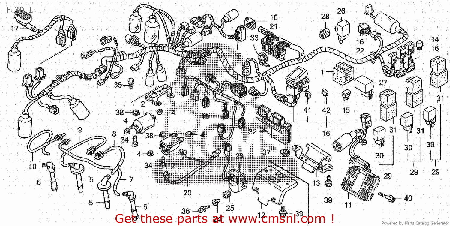 32100MFPC30: Harness,wire Honda - buy the 32100-MFP-C30 at CMSNL