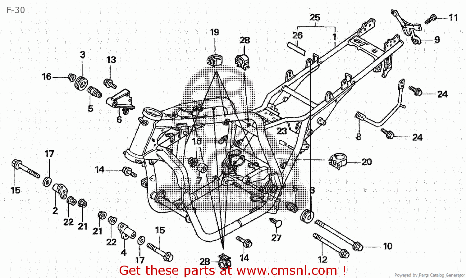 Honda SET,FRAME BO*NH1* 50010MEJJ00ZA Honda SET,FRAME BO*NH1* 50010MEJJ00ZA