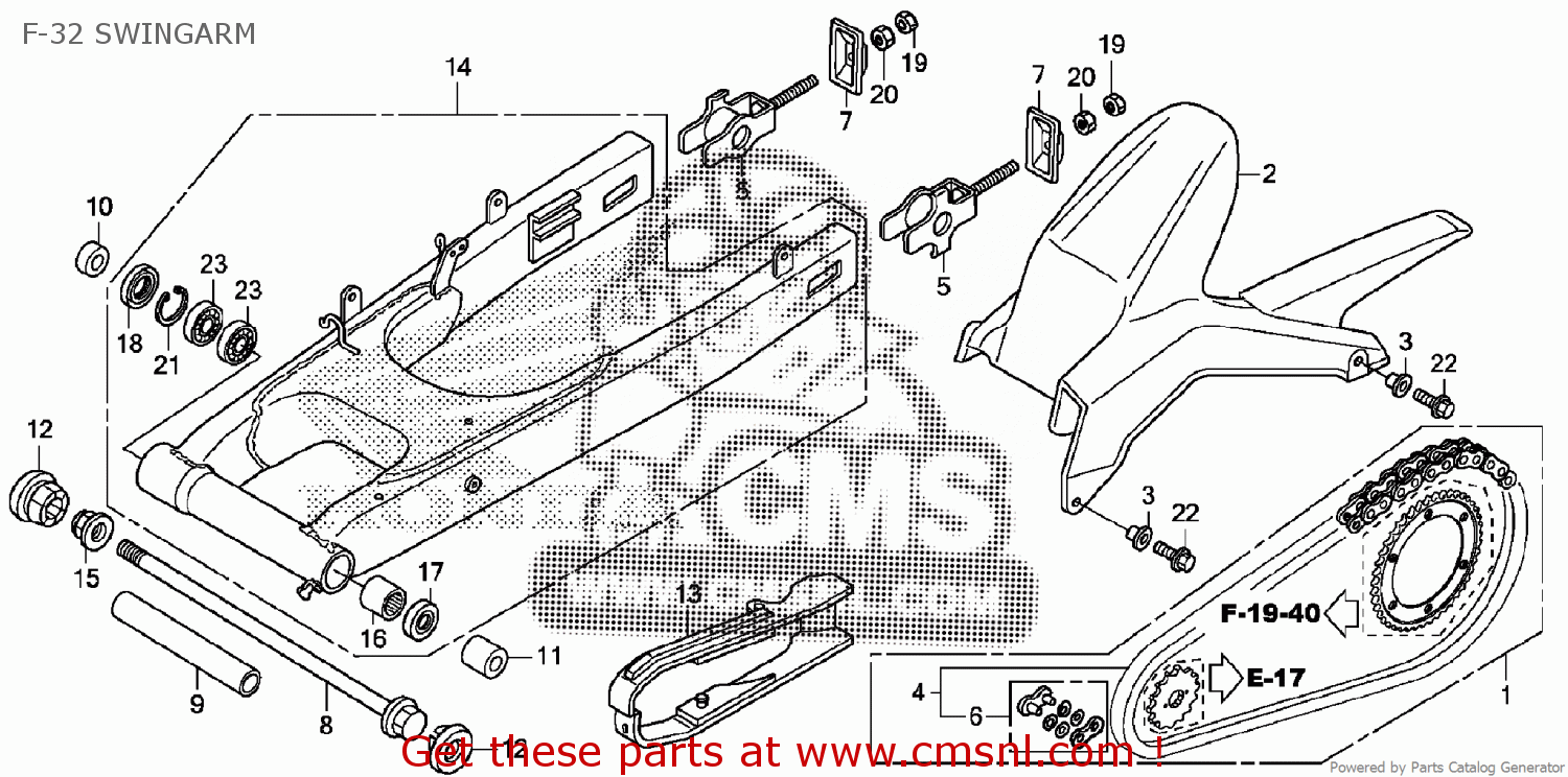 Honda CASE DRIVE CHAIN 40510KYJ900 Honda CASE DRIVE CHAIN 40510KYJ900