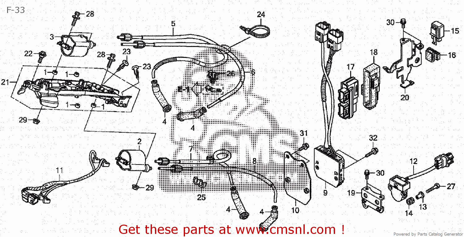 Honda CORD,HIGH/T 3 30753MFR671 Honda CORD,HIGH/T 3 30753MFR671
