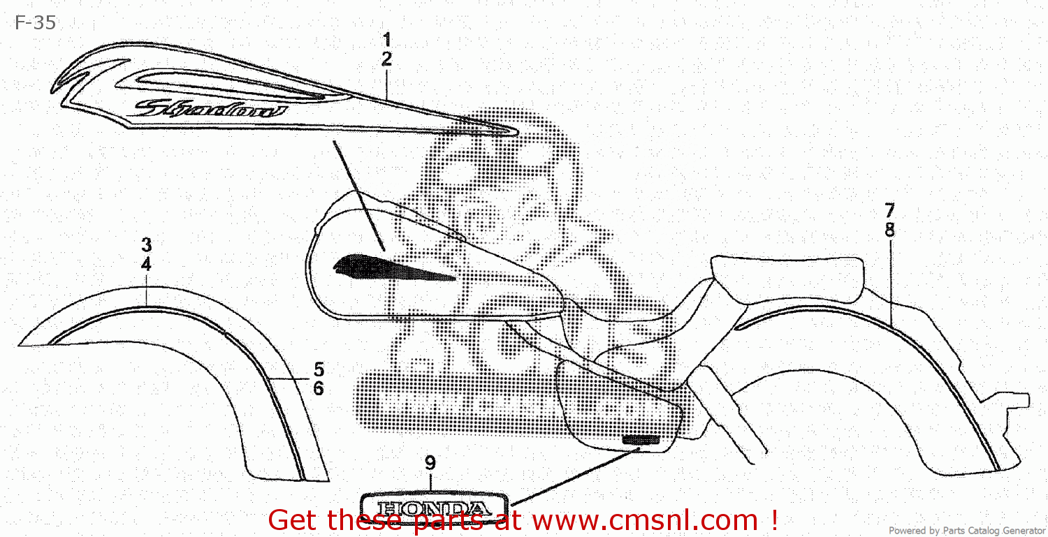 Honda STRIPE A,R*TYPE1* 61111MFS630ZA Honda STRIPE A,R*TYPE1* 61111MFS630ZA