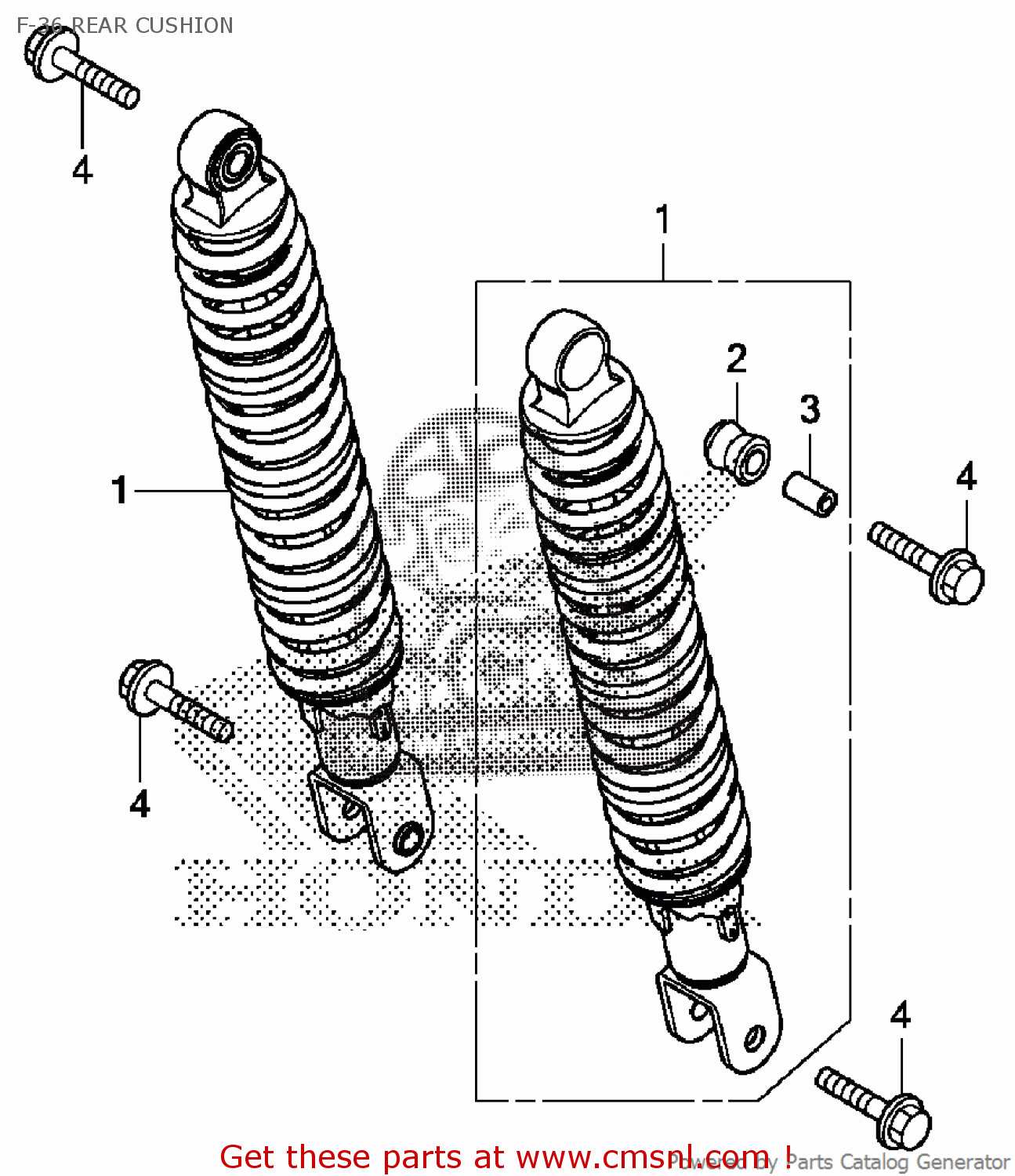 52400K04931 Cushion Assy,rear Honda buy the 52400K04931 at CMSNL