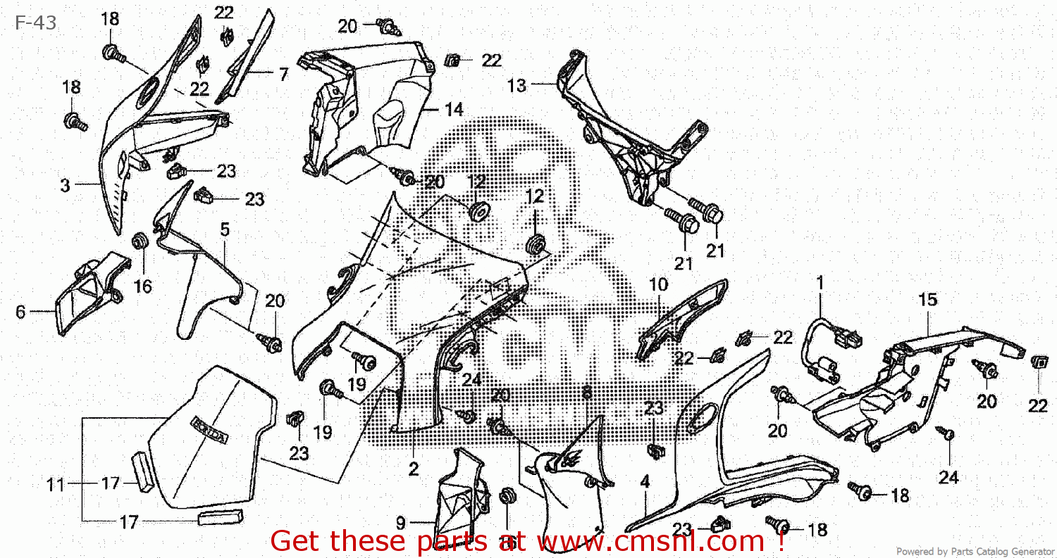 Honda MAT,UPPER CENTER 67105MGE300 Honda MAT,UPPER CENTER 67105MGE300