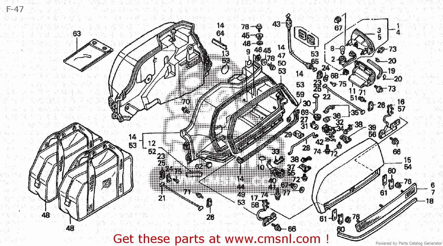 Honda REFLEX REFL,SADDL 33755MAMA90 Honda REFLEX REFL,SADDL 33755MAMA90