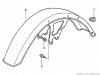 Small Image Of F-6-1 Front Fender gl125