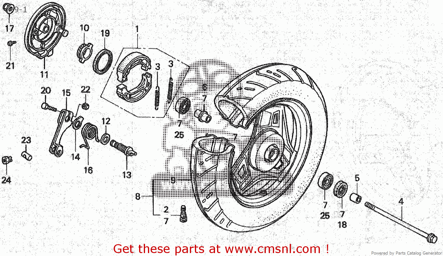Honda WHEEL SET*YR162M* (JDM) 44650GAZ305ZA Honda WHEEL SET*YR162M* (JDM) 44650GAZ305ZA