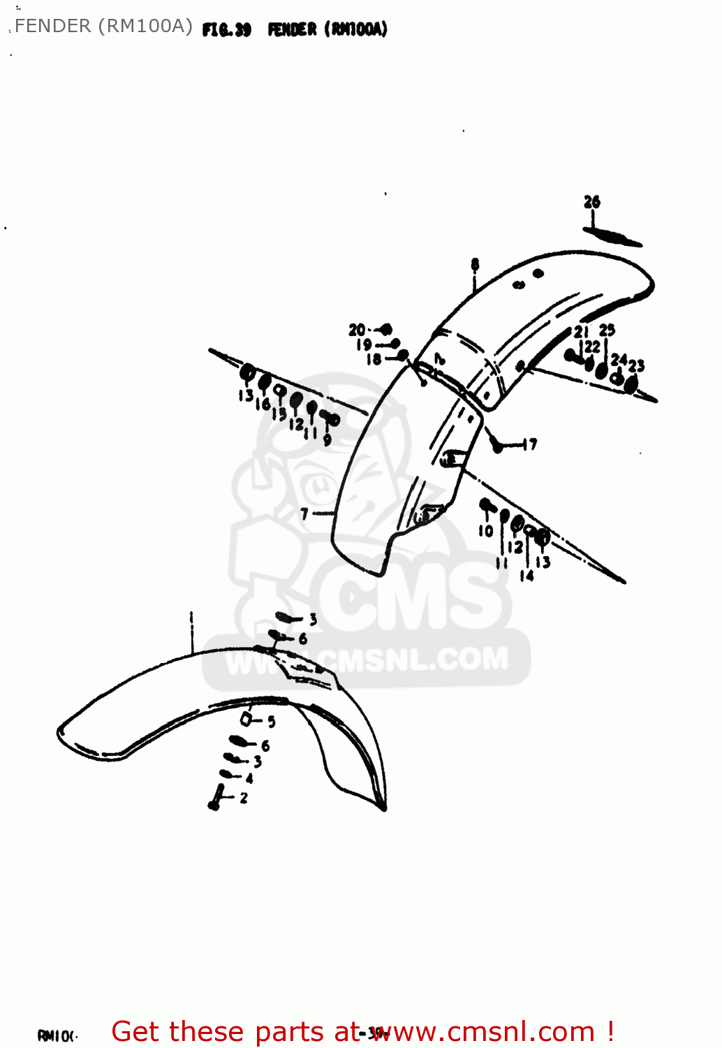 5311141100163: Fender,front Suzuki - buy the 53111-41100-163 at CMSNL