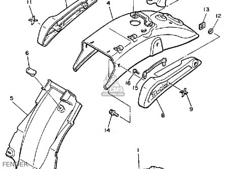 (1MY2151000FF) FRONT FENDER COMP. (1MY2151000FF) FRONT FENDER COMP.