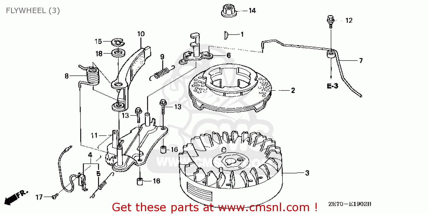 43145ZE7000: Rod,throttle Retu Honda - buy the 43145-ZE7-000 at CMSNL