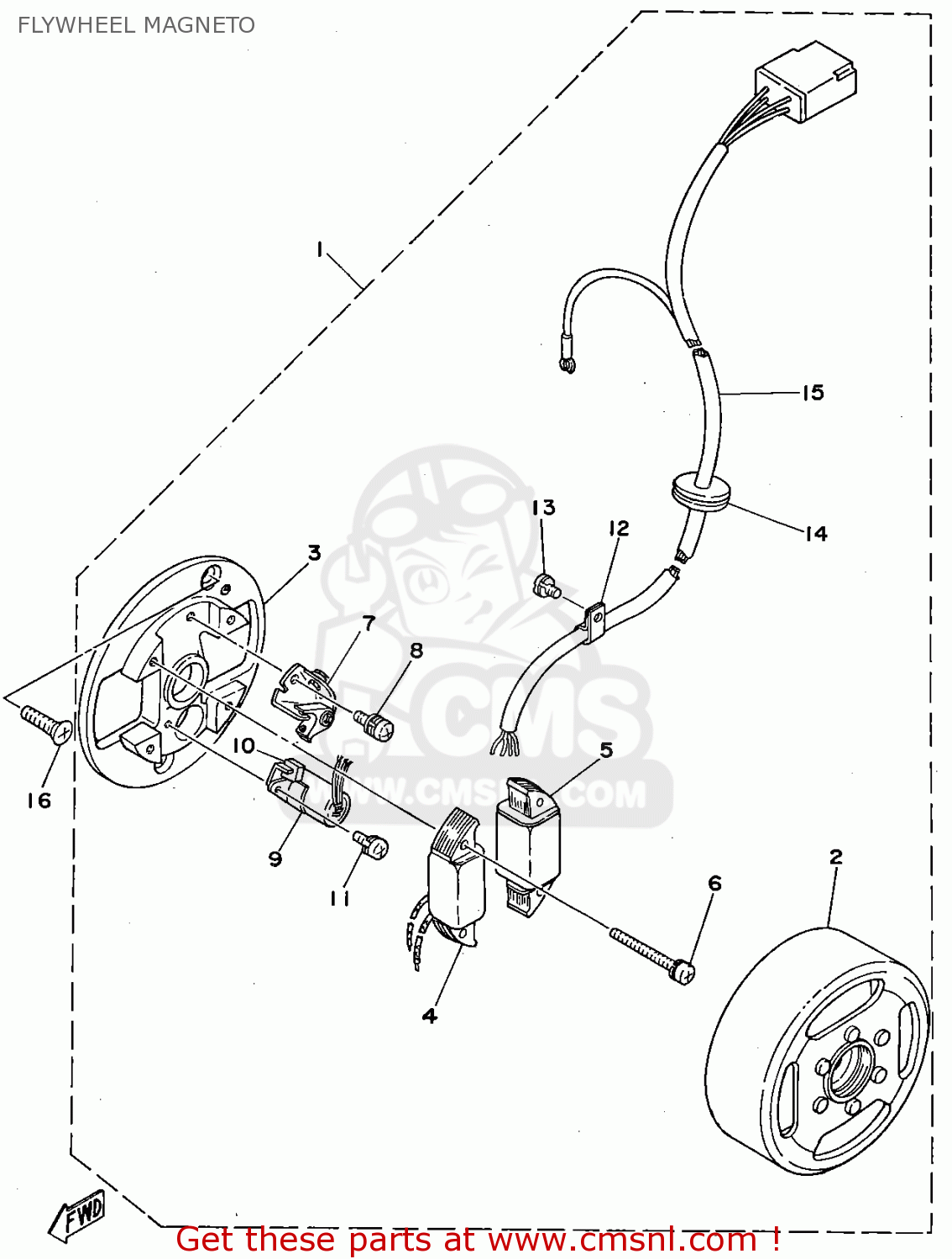 3F48131520: Lead Wire Assy Yamaha - buy the 3F4-81315-20 at CMSNL