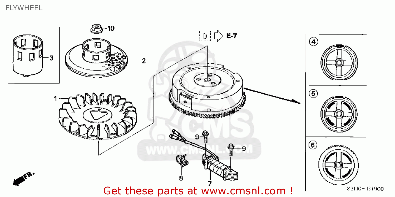 31110ZF5L32 Flywheel Comp(sel Honda buy the 31110ZF5L32 at CMSNL