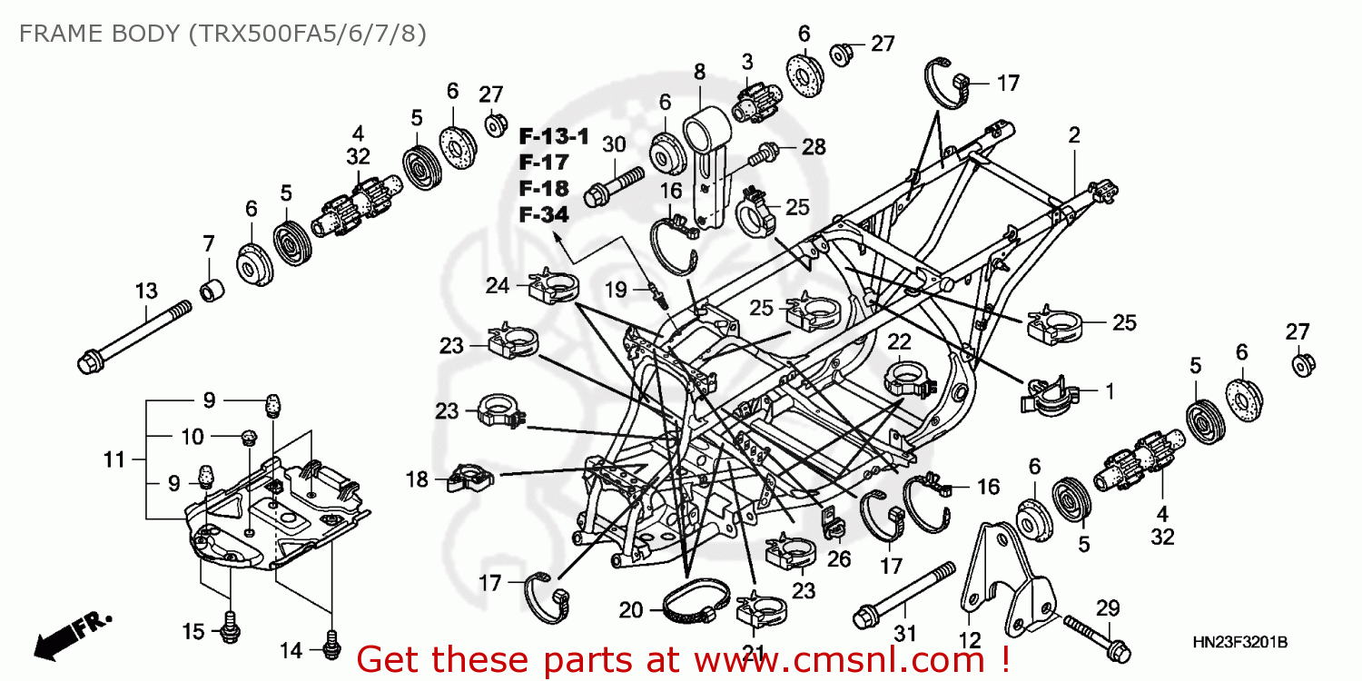 50100HN2B00 Frame Body Comp Honda buy the 50100HN2B00 at CMSNL