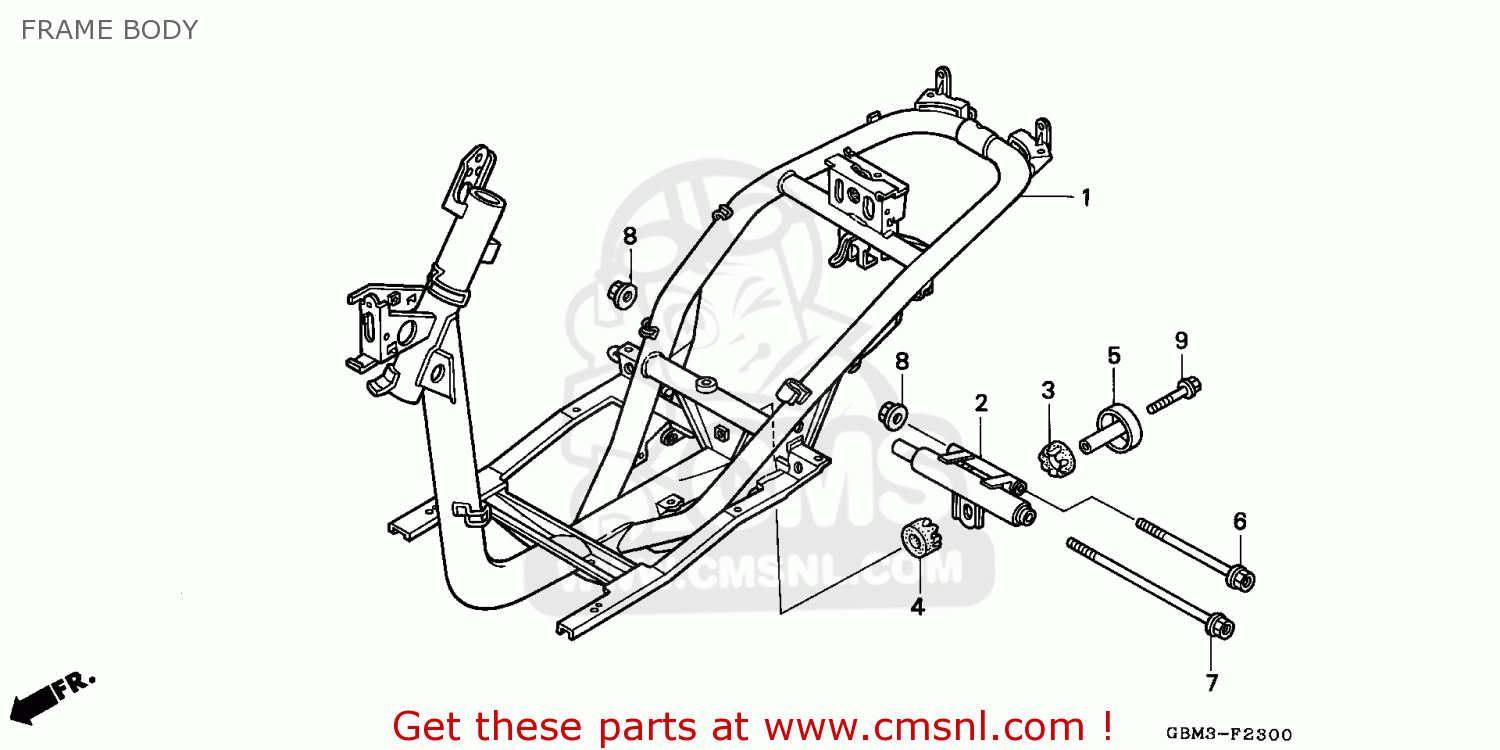 BODY COMP. FRAME NH1 for SFX50 1995 (S) SPAIN - order at CMSNL