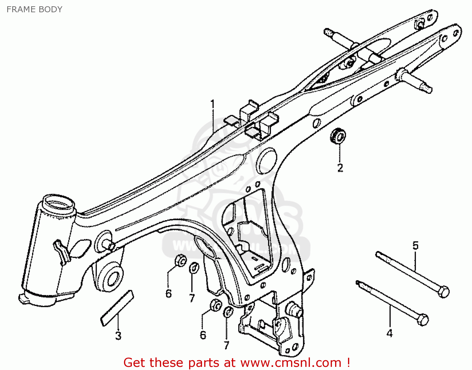 BODY COMP, FRAME *R-113* for CD70B GENERAL EXPORT TYPE 4 - order