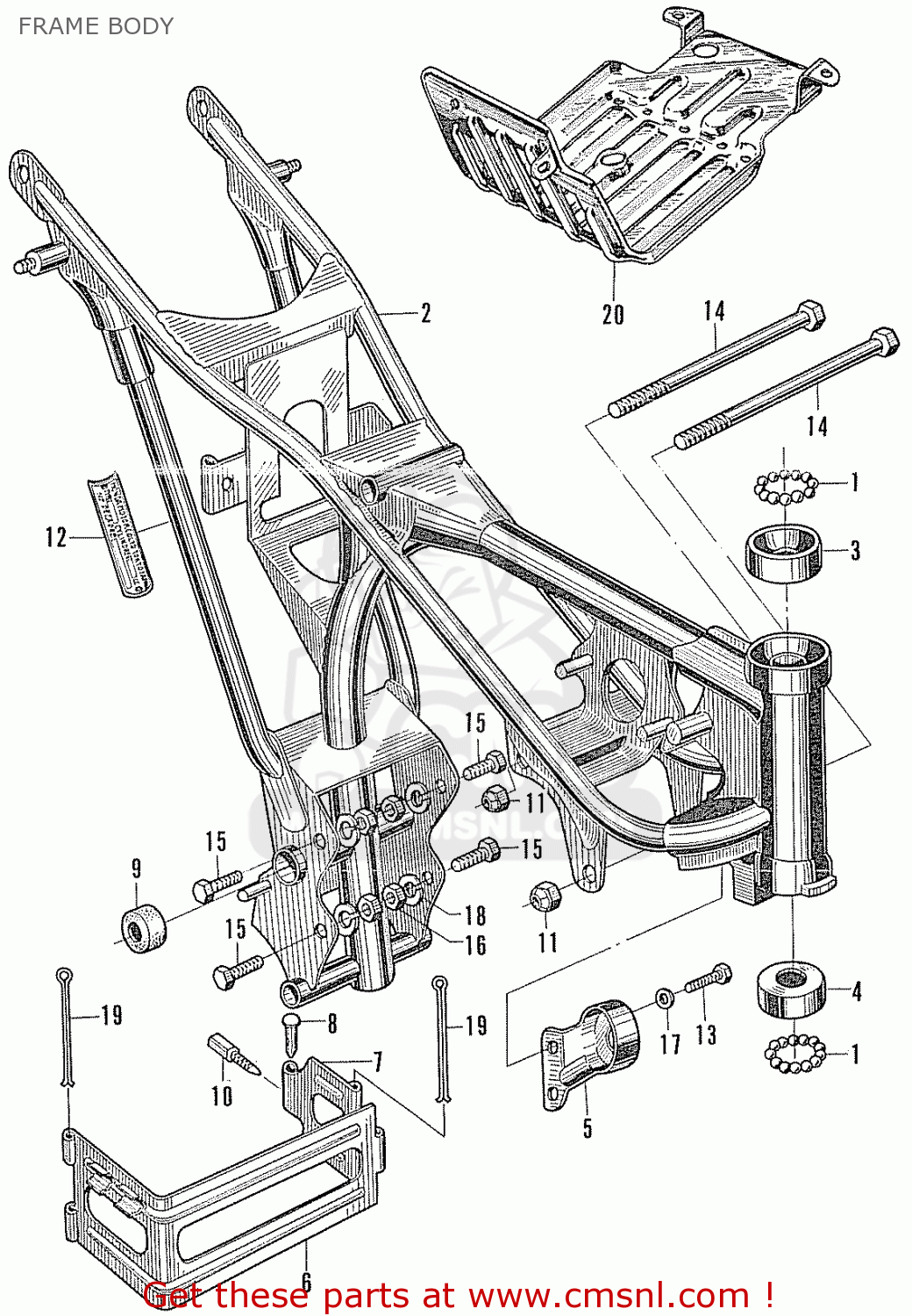50100216610C Body,frame Honda buy the 50100216610C at CMSNL