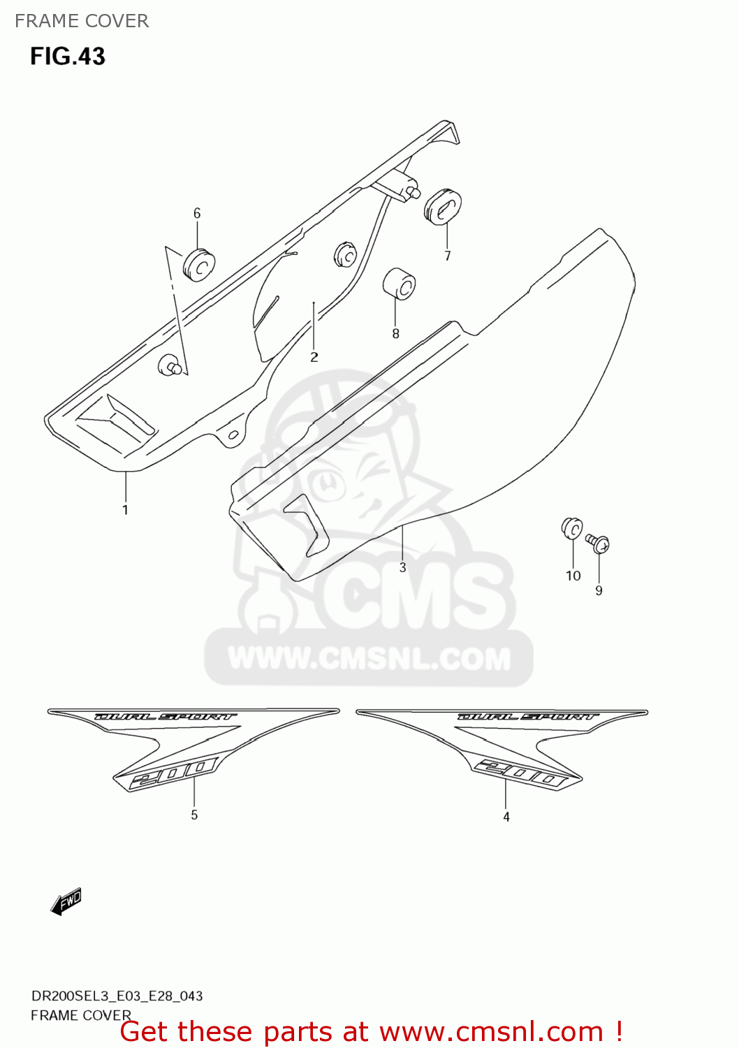 6813542A30HLV Tape,frame Cover,r Suzuki buy the 6813542A30HLV at CMSNL
