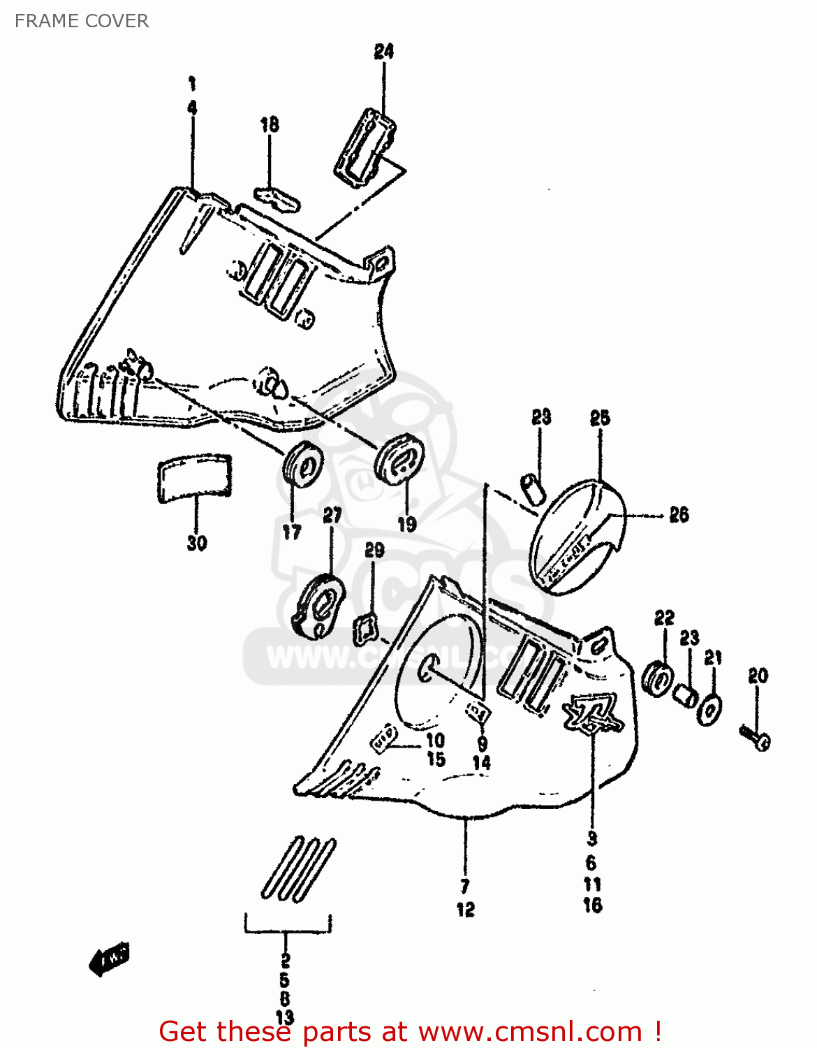 LEVER,CHOKE CABLE for GSX750S KATANA 1982 (Z) 1 2 4 6 15 16 17 18 21 22 24 25 26 30 39 order