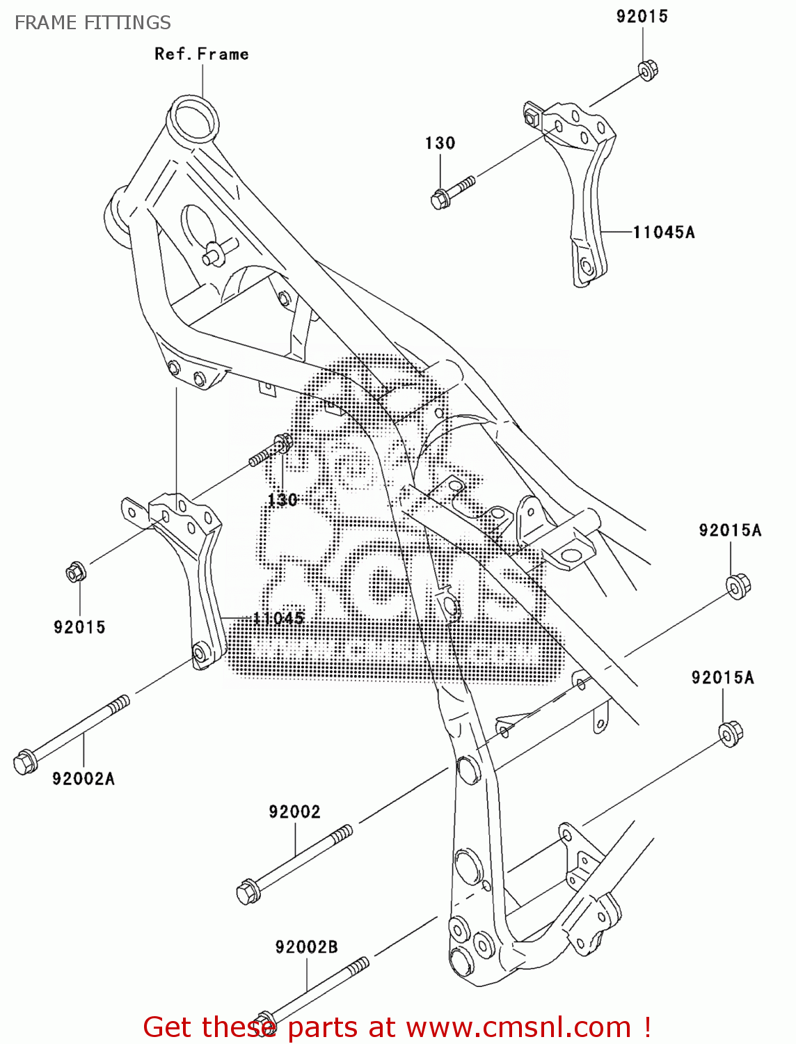 Kawasaki BRACKET,ENGINE,LH 110451814 Kawasaki BRACKET,ENGINE,LH 110451814