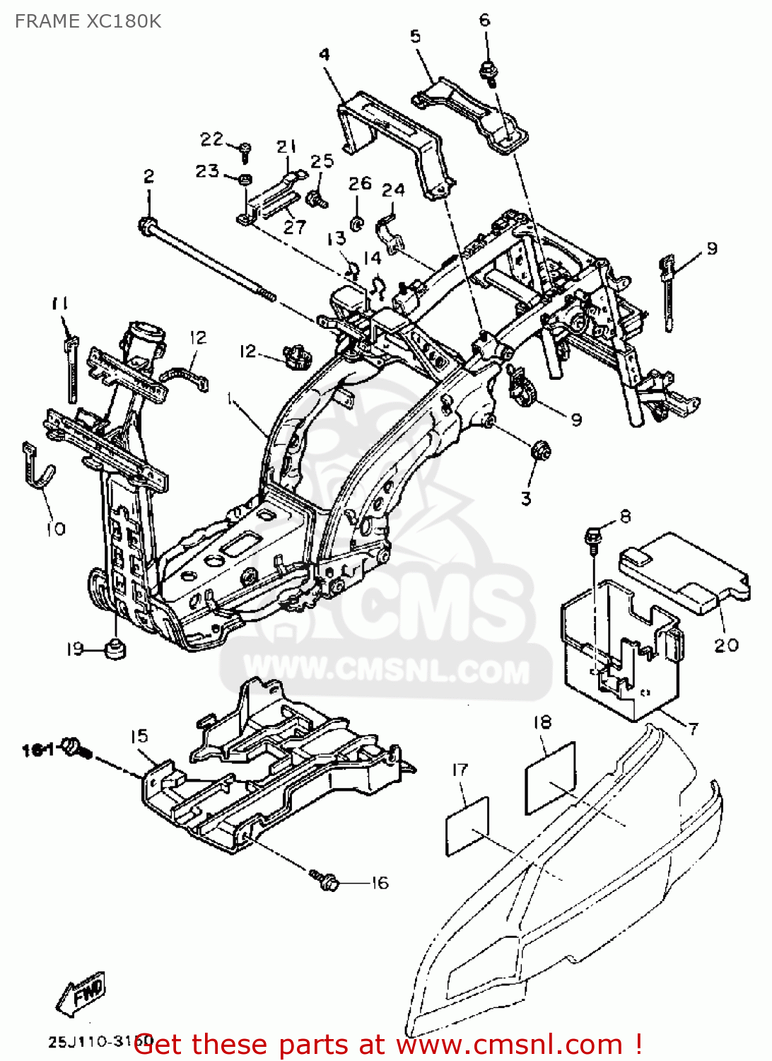 25J2168371: Plate, Specification Yamaha - buy the 25J-21683-71 at CMSNL