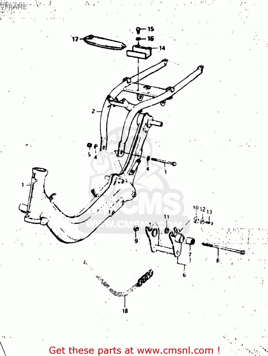 412600241010S: Tube,frame Suzuki - buy the 41260-02410-10S at CMSNL