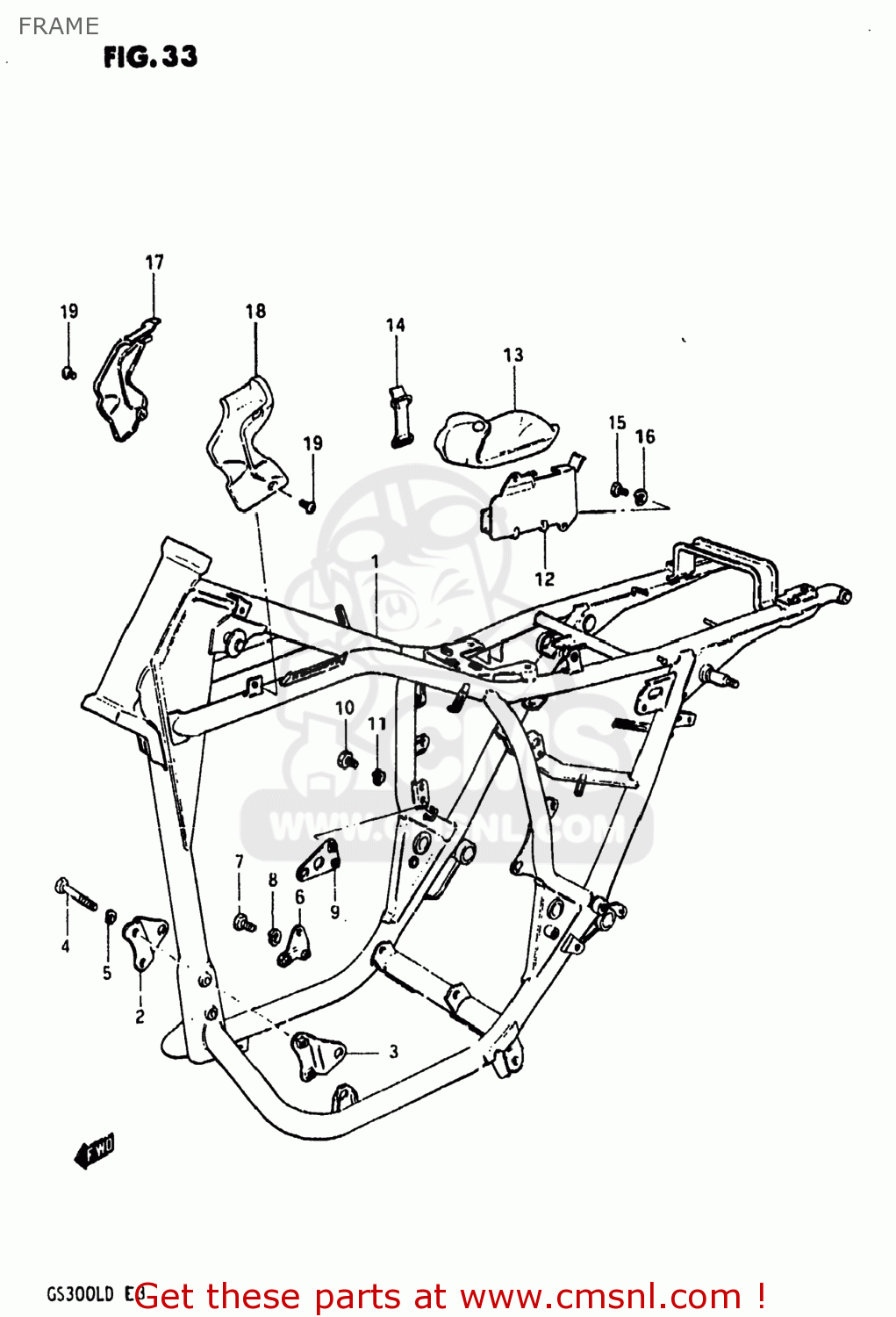 4110011900019: Frame Suzuki - buy the 41100-11900-019 at CMSNL