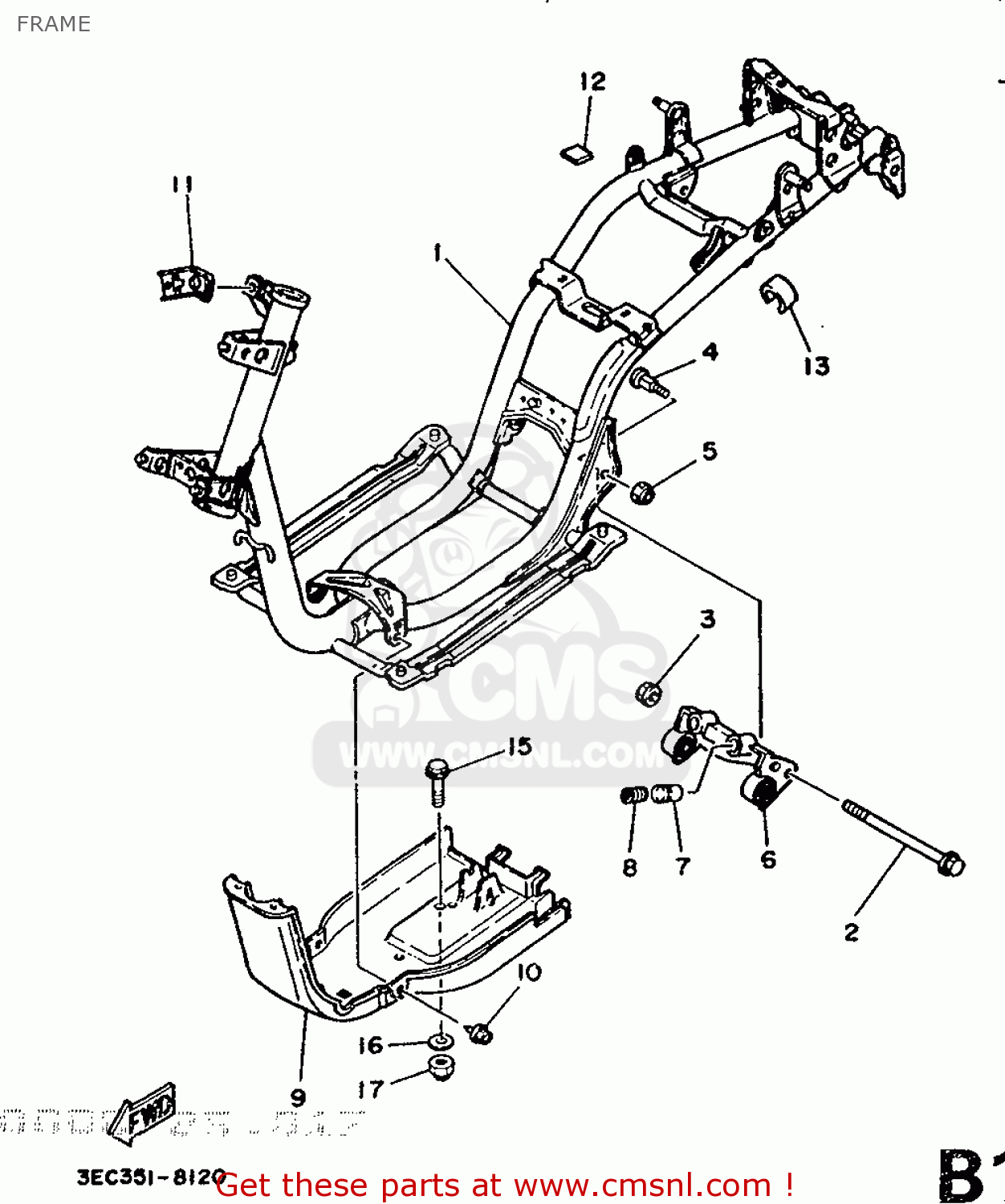 3EC2147100 Protector, Engine Yamaha buy the 3EC2147100 at CMSNL