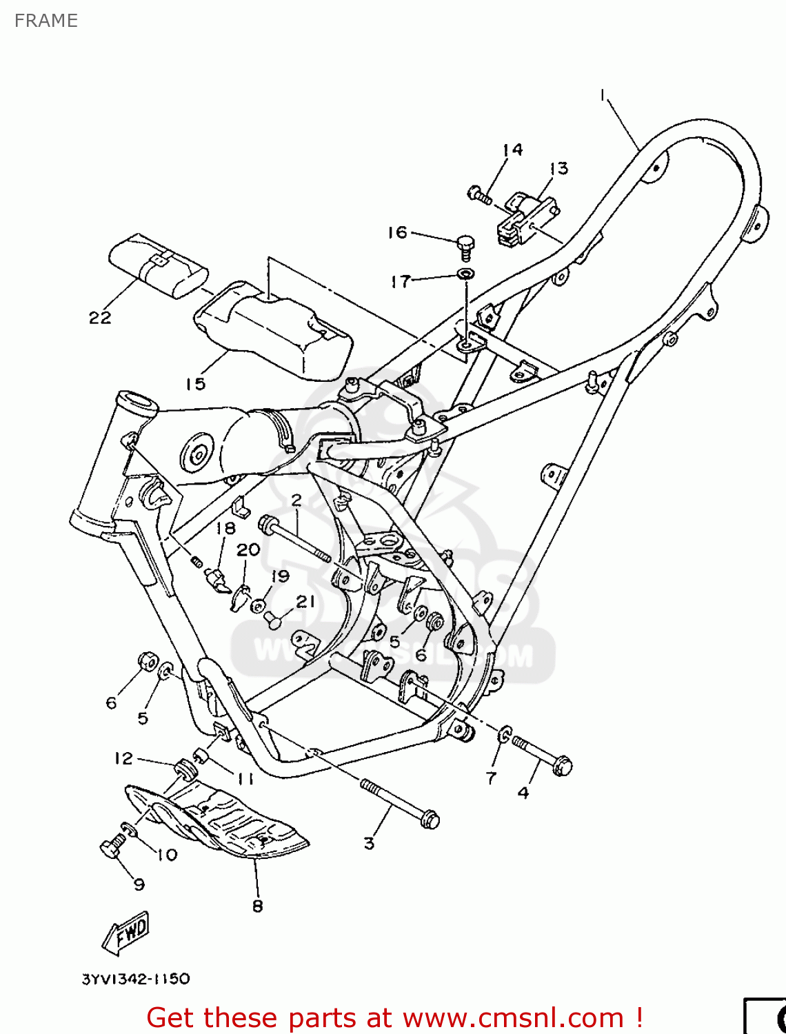 4F2214710090 Protector, Engine Yamaha buy the 4F2214710090 at CMSNL