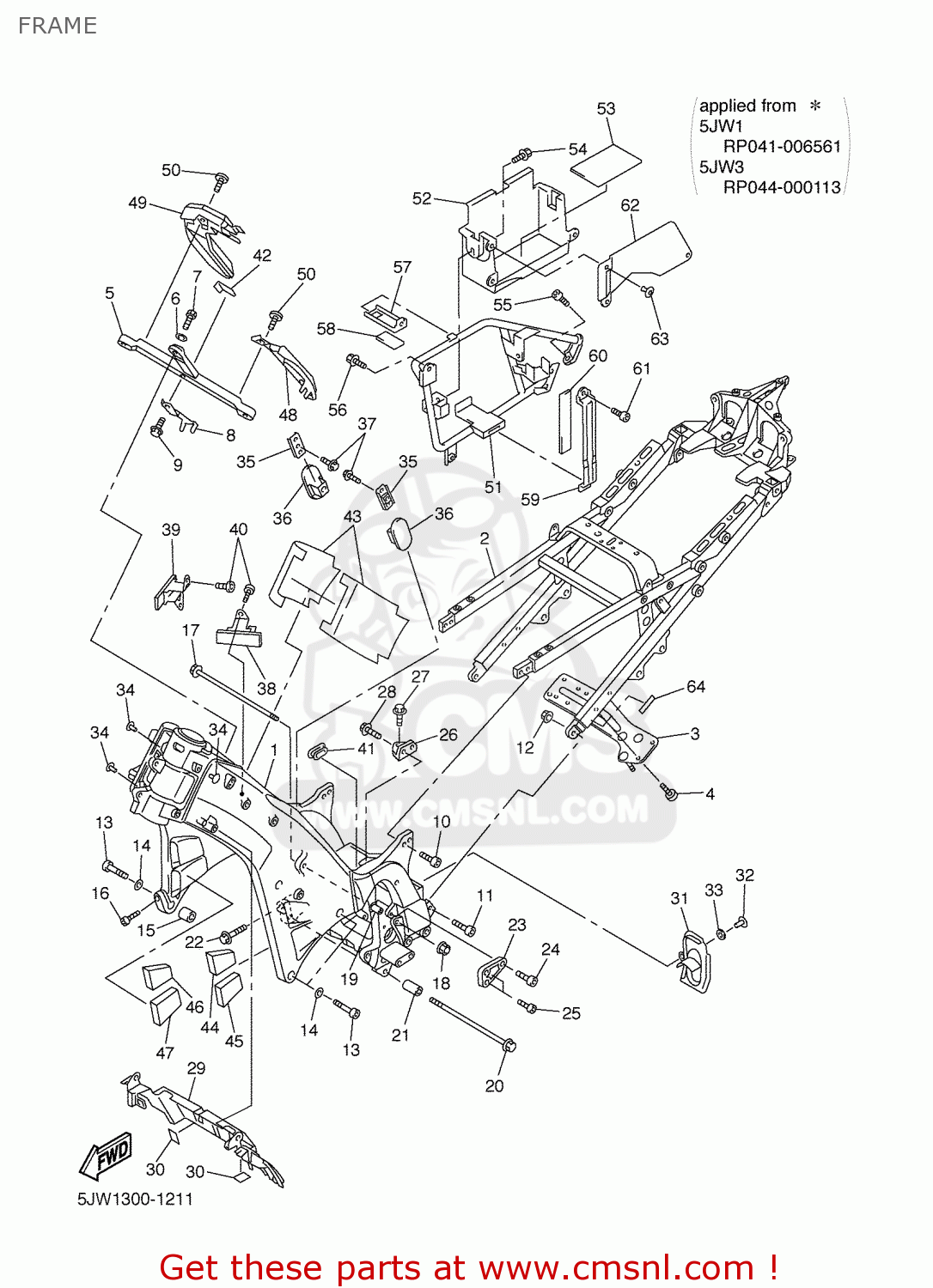 5JW2137Y00: Guide, Air Yamaha - buy the 5JW-2137Y-00 at CMSNL