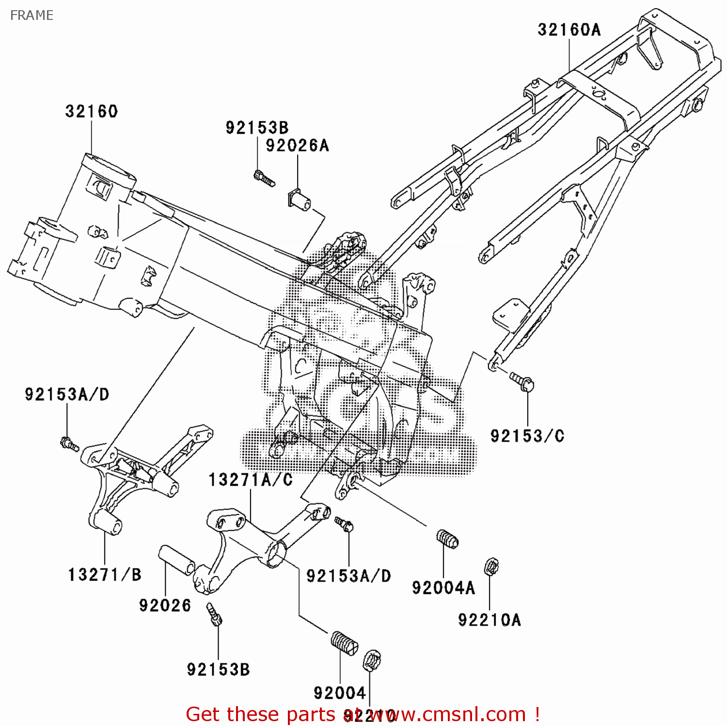 Kawasaki BOLT 92153S433 Kawasaki BOLT 92153S433