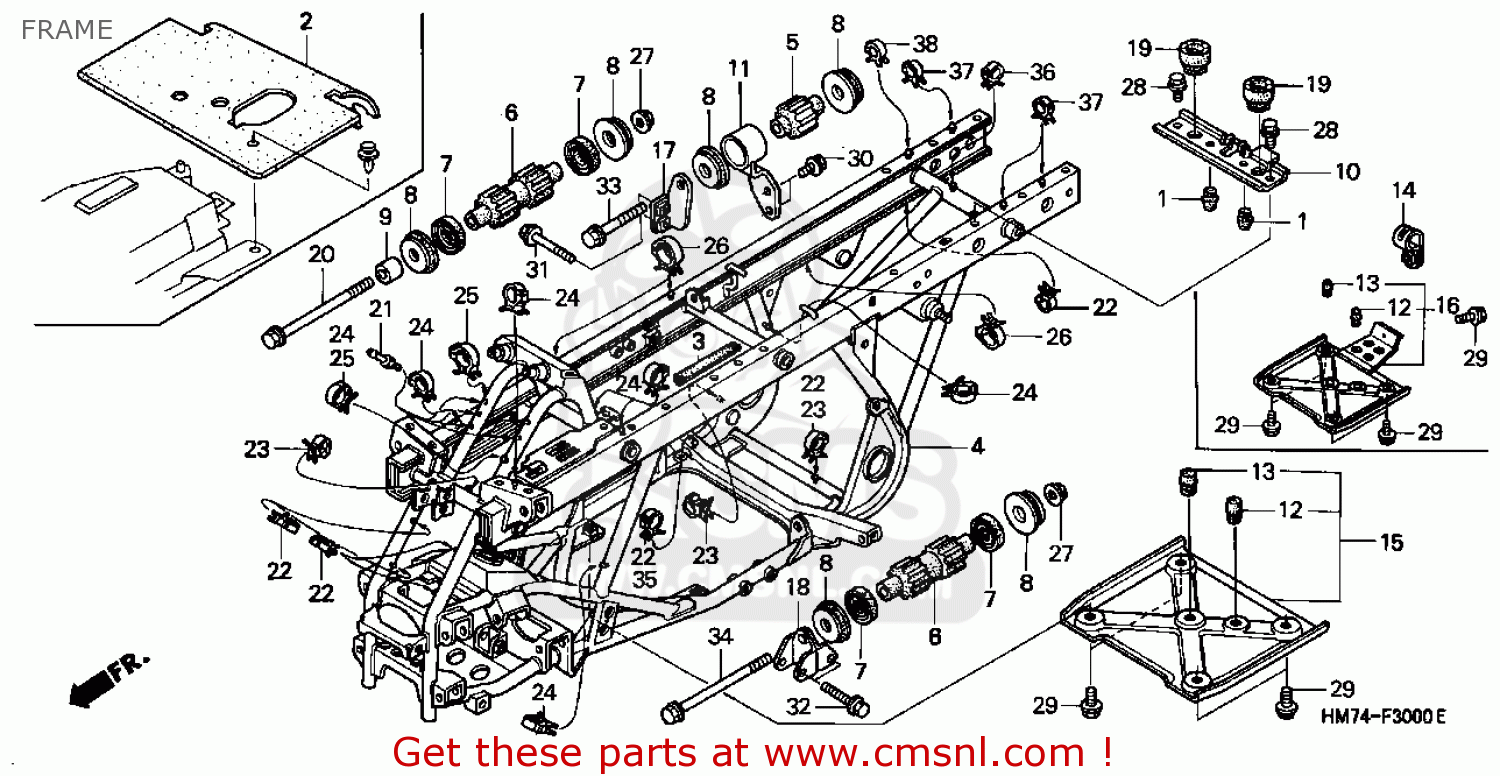 Honda For Sale Honda 50120-Z07-000 FRAME ASSY., L. FR