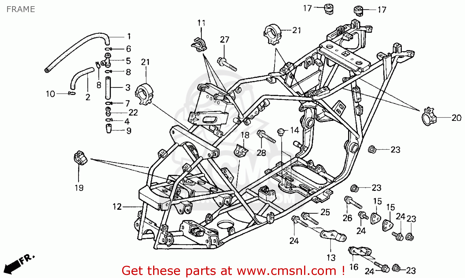 50100HM4850 Frame Body Comp Honda buy the 50100HM4850 at CMSNL