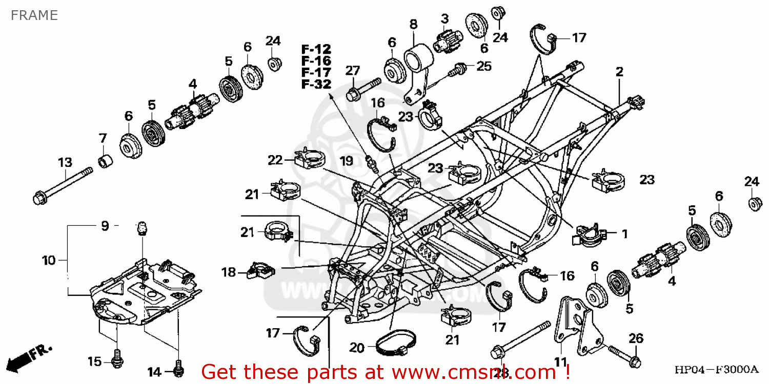 50100HP0A00 Frame Body Comp Honda buy the 50100HP0A00 at CMSNL