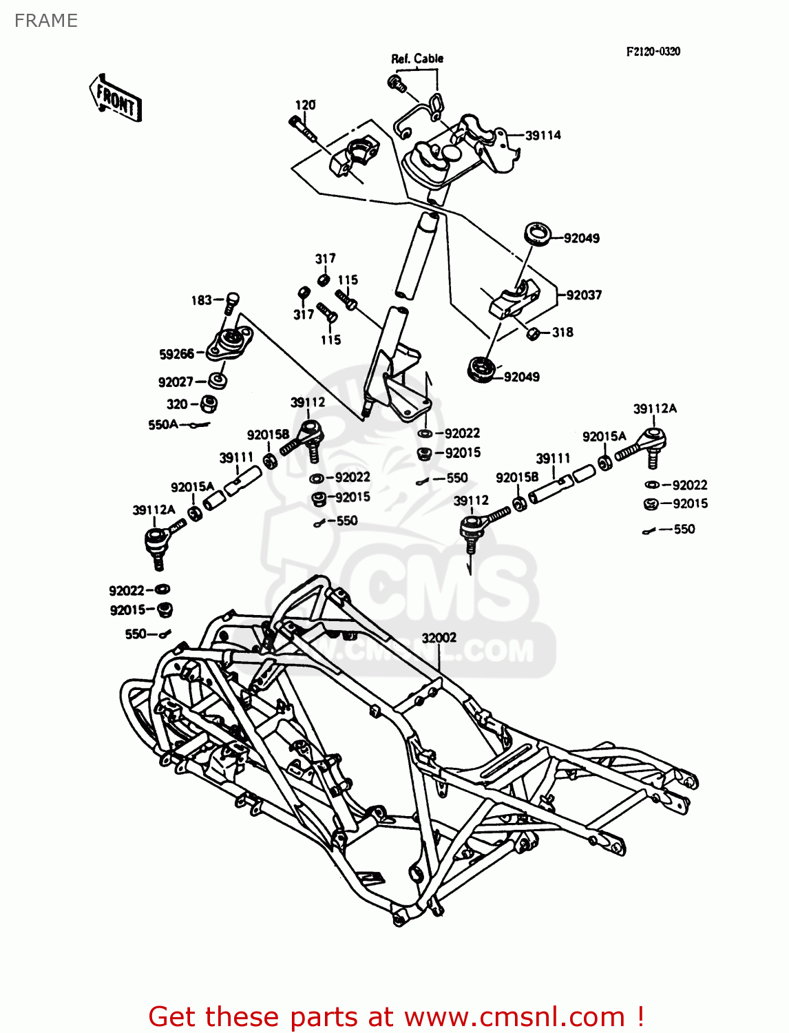 391141062: Shaft-comp-strg Kawasaki - buy the 39114-1062 at CMSNL