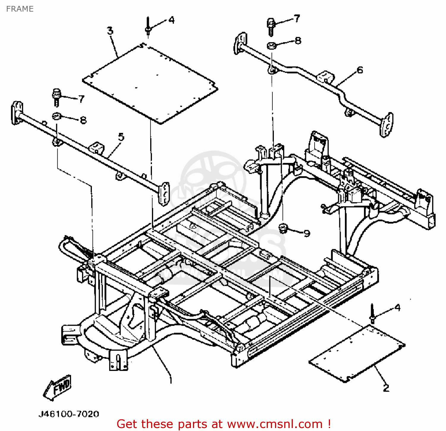 J462250100 Frame Yamaha buy the J462250100 at CMSNL