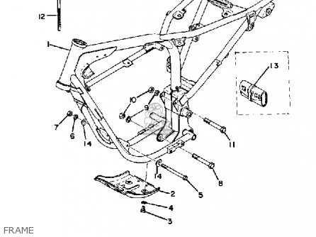 Frame Comp Yamaha Black photo